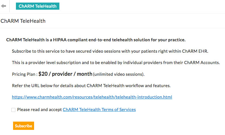 TeleHealth Subscription