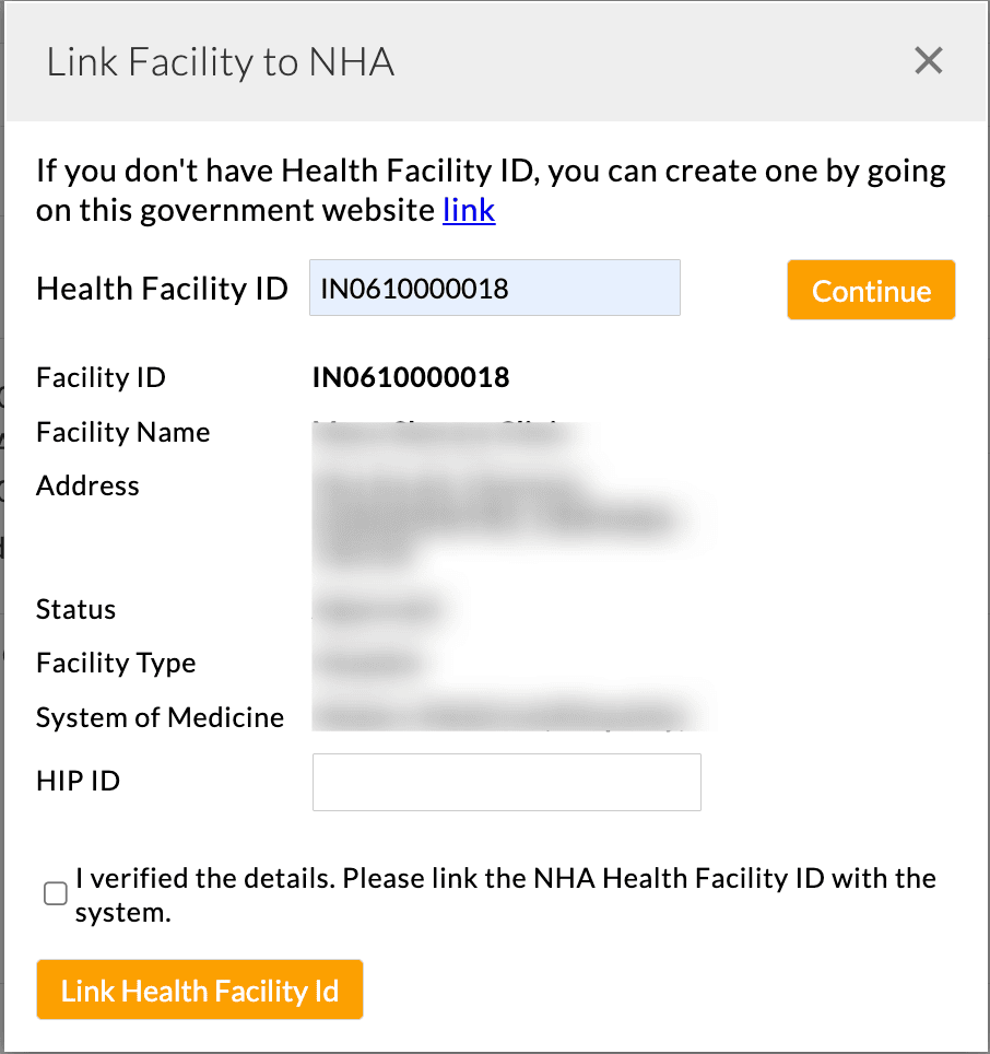 Link Facility to NHA Link Facility to NHA
