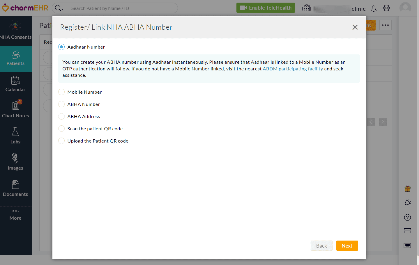 Register/ Link NHA ABHA Number