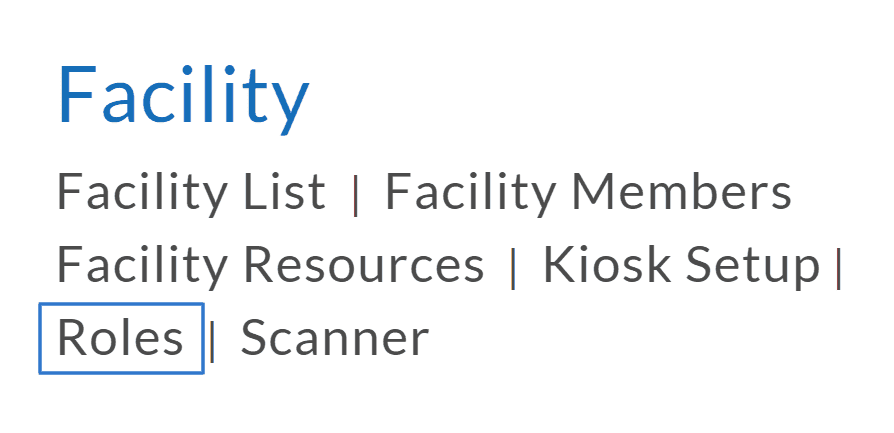 Role Privileges Role Privileges