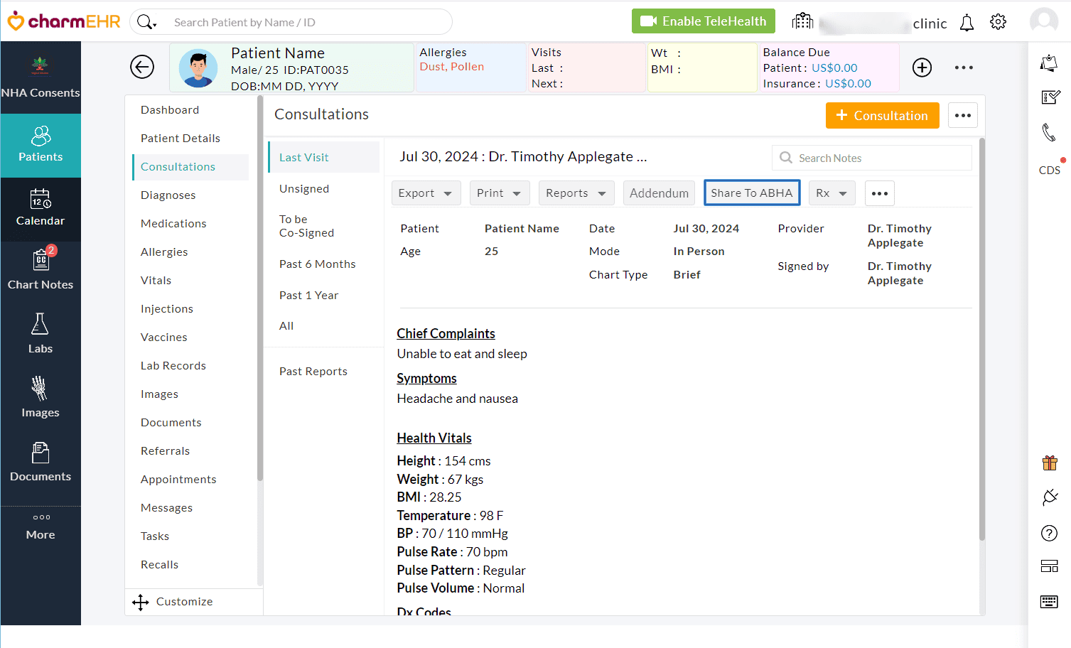 Share Consultations to ABHA Share Consultations to ABHA