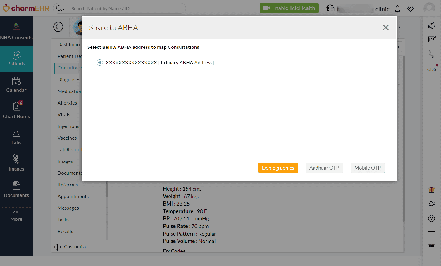 Share Consultations to ABHA Share Consultations to ABHA