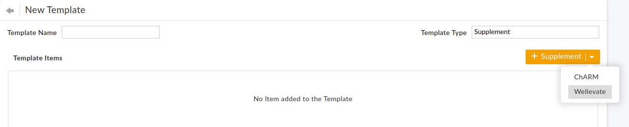 Add Items to Wellevate Template Add Items to Wellevate Template