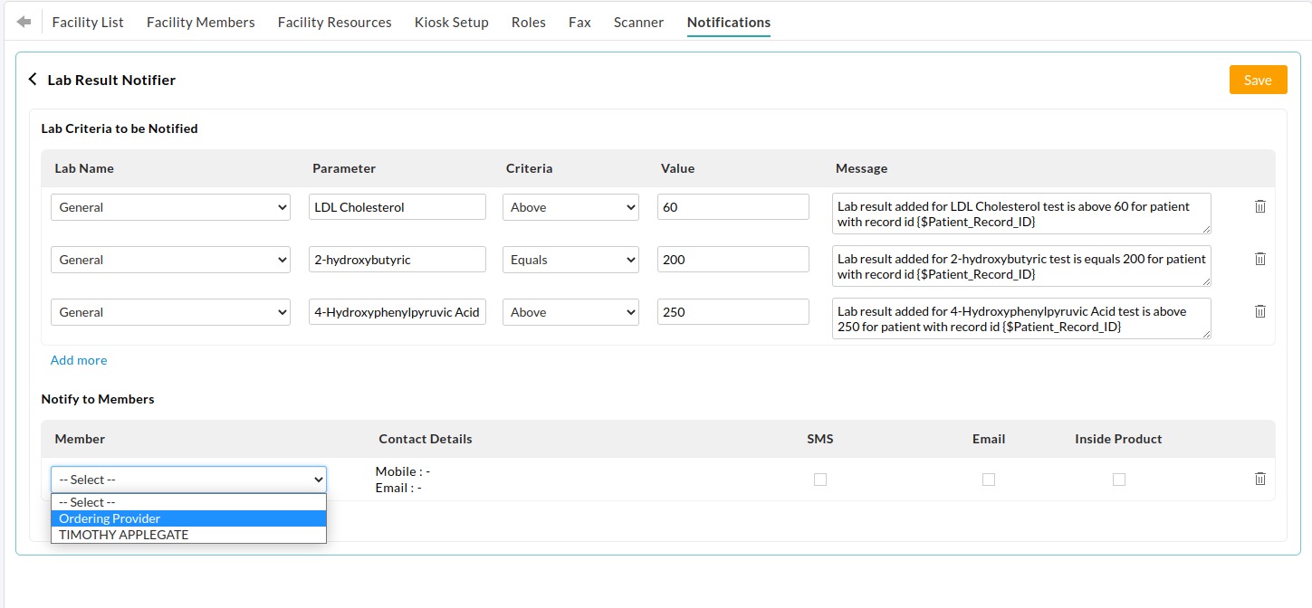 Add Lab Result Notifier