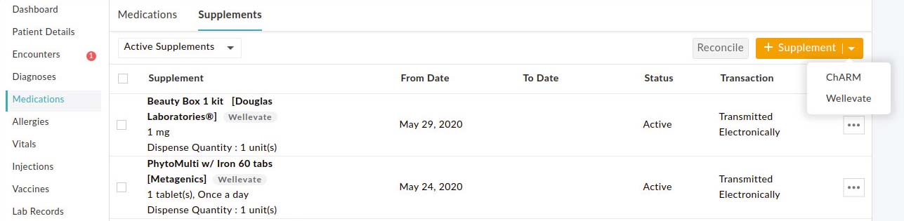 Add Medications from Wellevate Add Medications from Wellevate