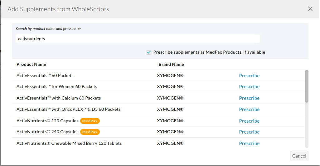 Add Supplement From WholeScripts Add Supplement From WholeScripts