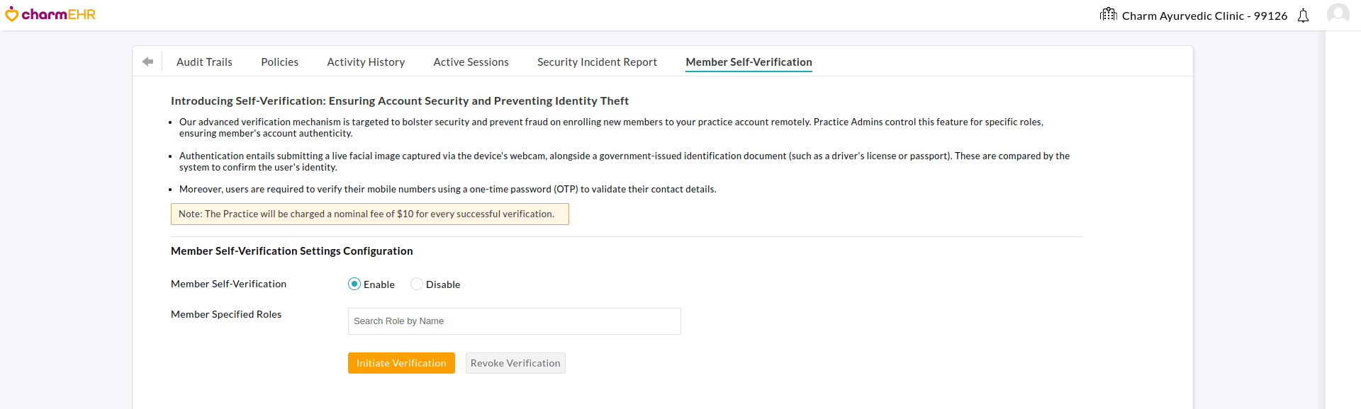 Enable Member Self-Verification