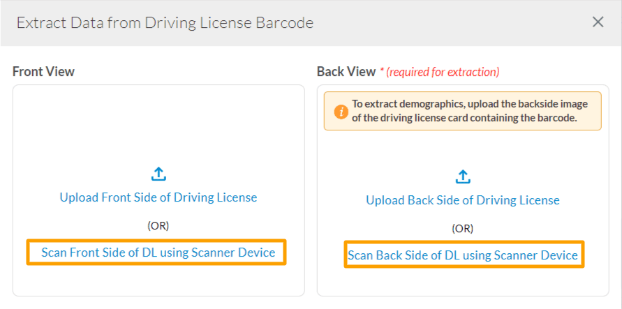 Extract Data From Driving License