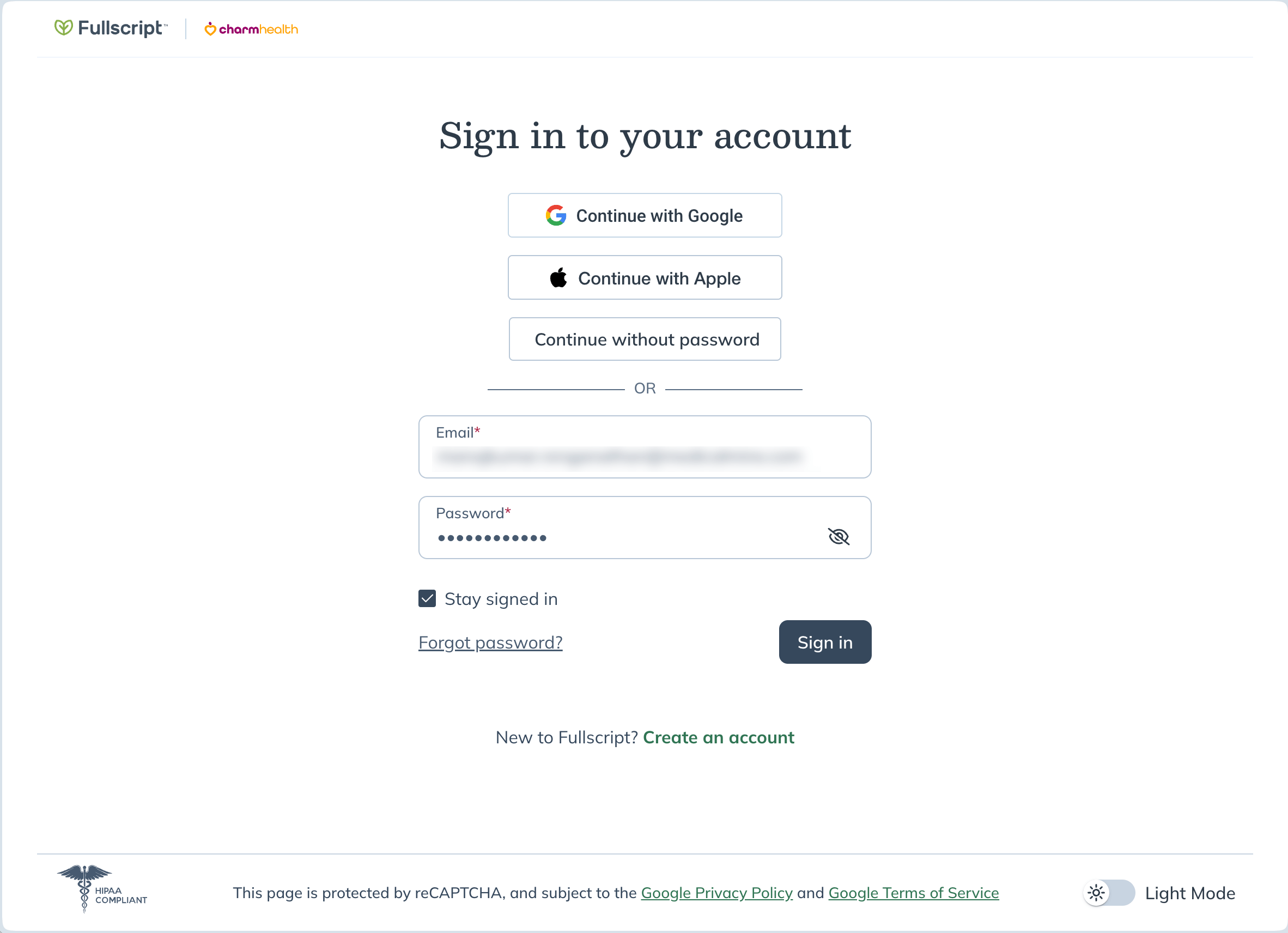 FullScript Login Page FullScript Login Page