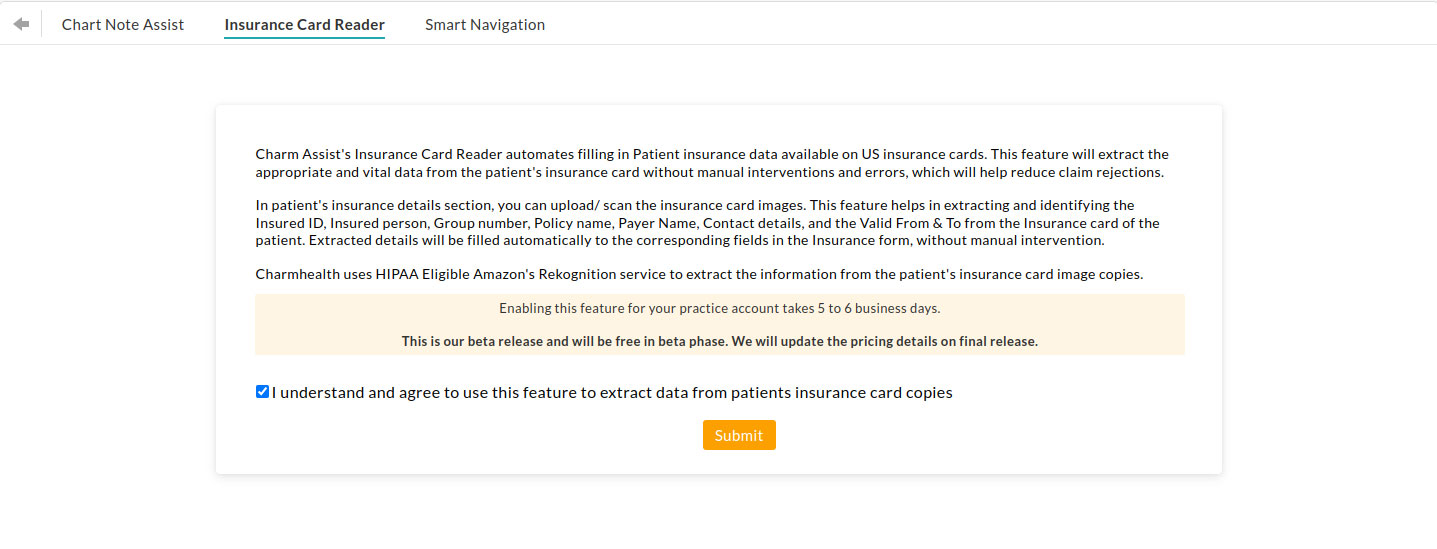 Insurance Card Reader