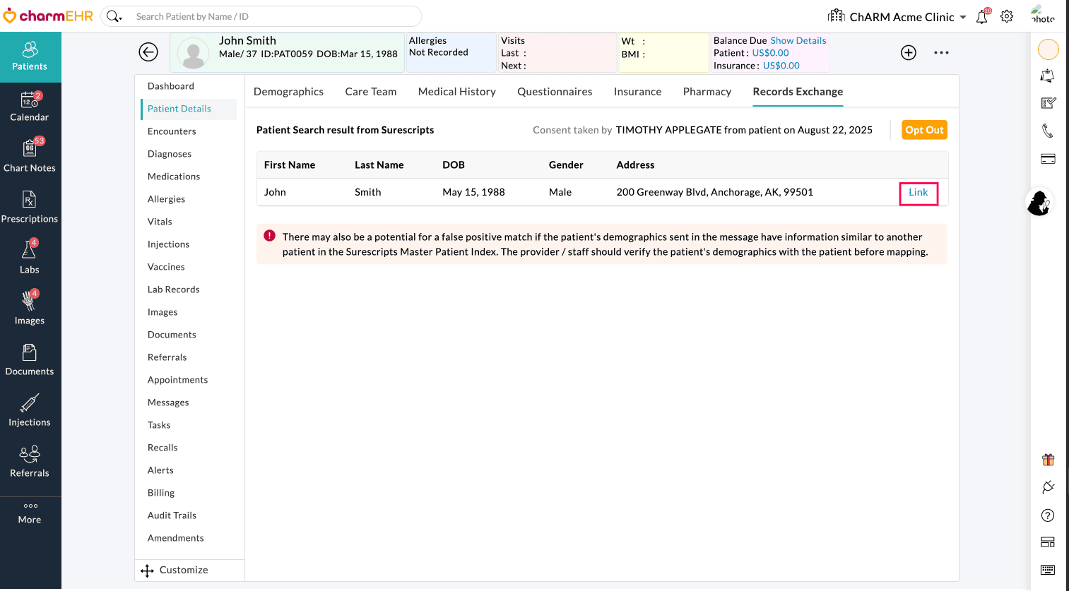 Link Patient