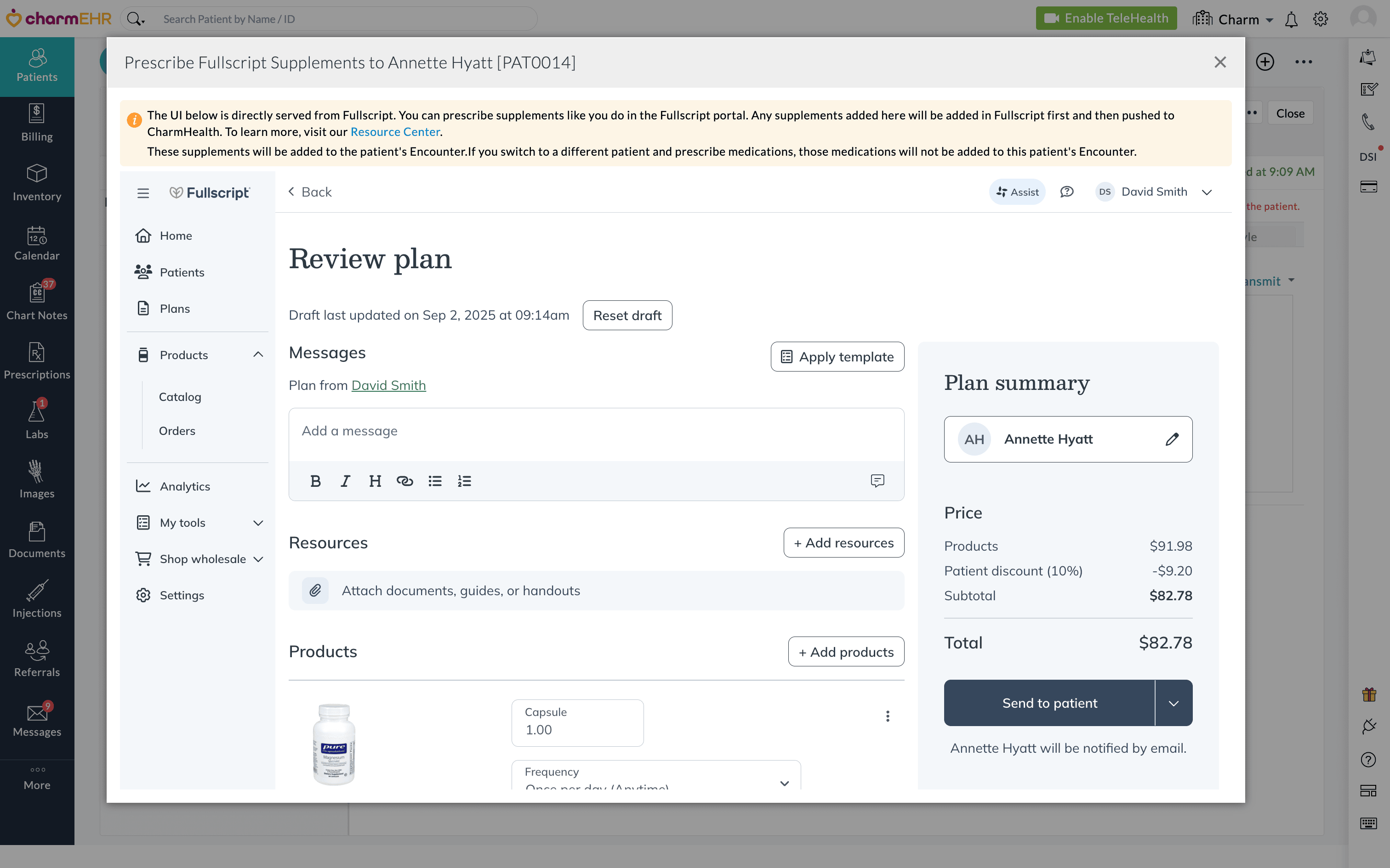 Send to Patient Send to Patient