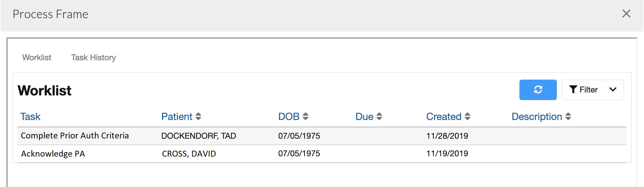 Surescript Worklist View Surescript Worklist View