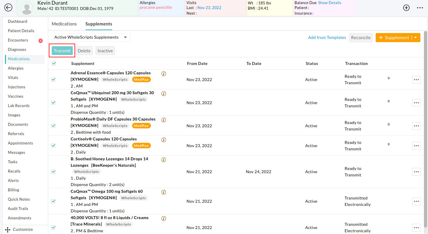 Transmit Active WholeScripts Supplements Transmit Active WholeScripts Supplements