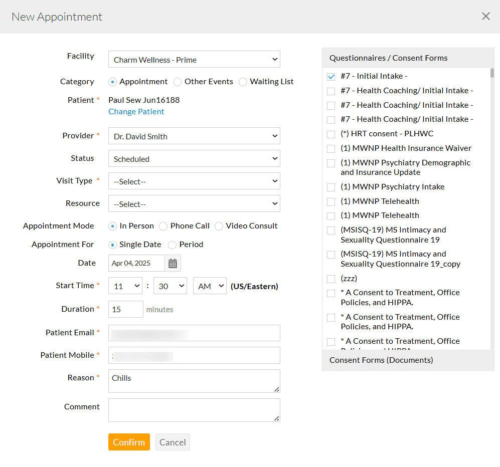 Appointment Booking Window Appointment Booking Window