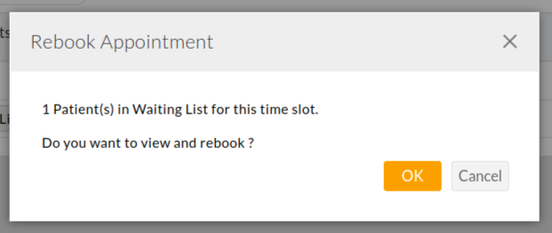 Rebook Appointment Rebook Appointment
