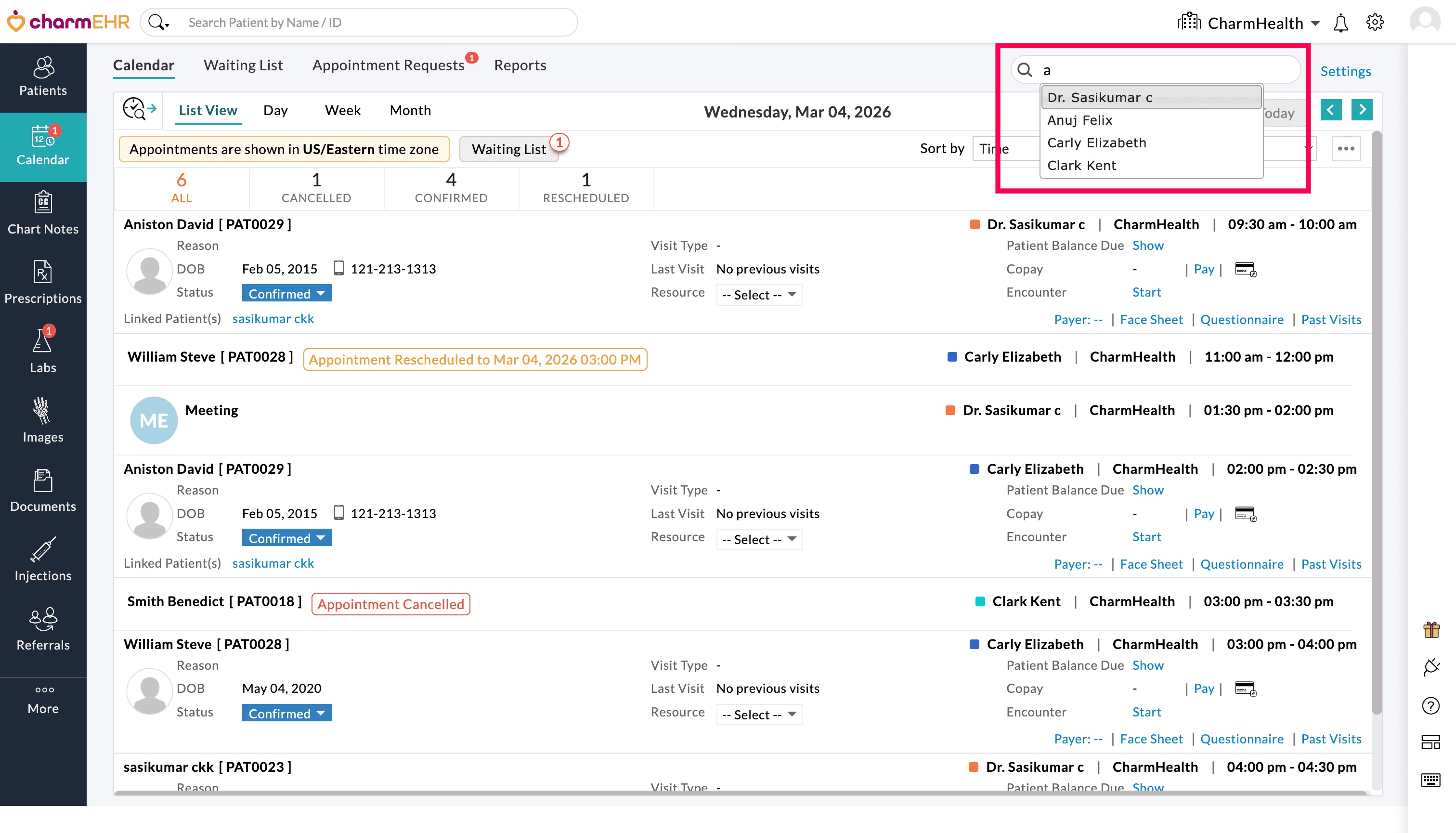 Search Provider Names