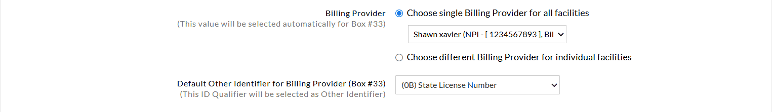Billing Provider