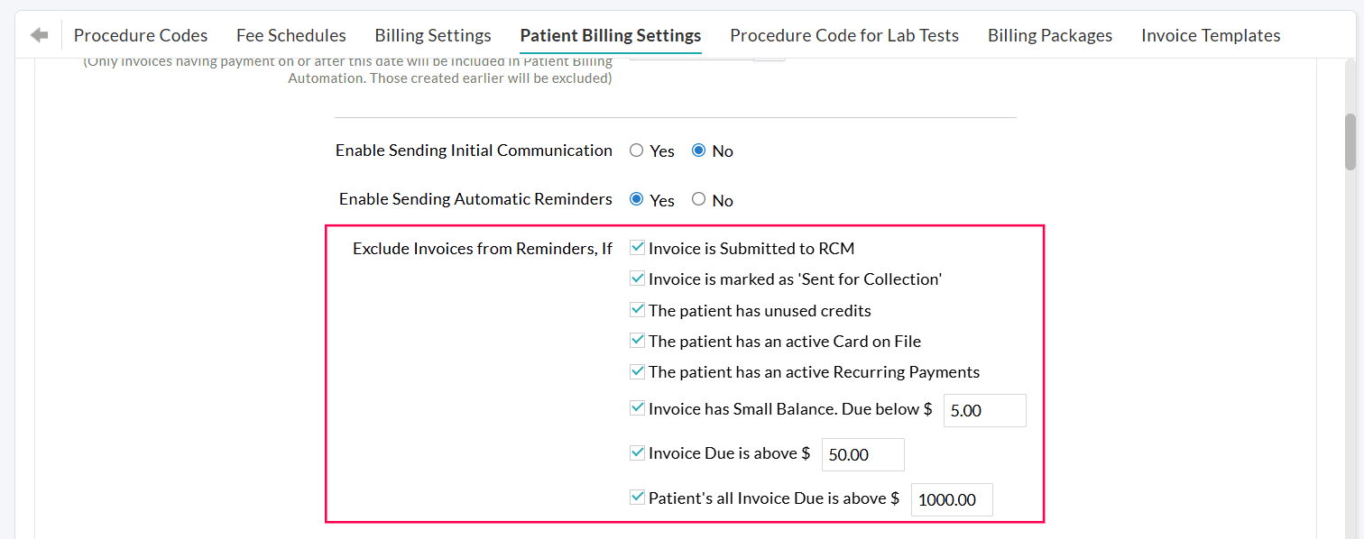 Exclude Invoices from Automation Exclude Invoices from Automation