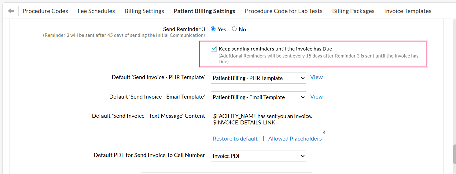Keep Sending Reminders Keep Sending Reminders