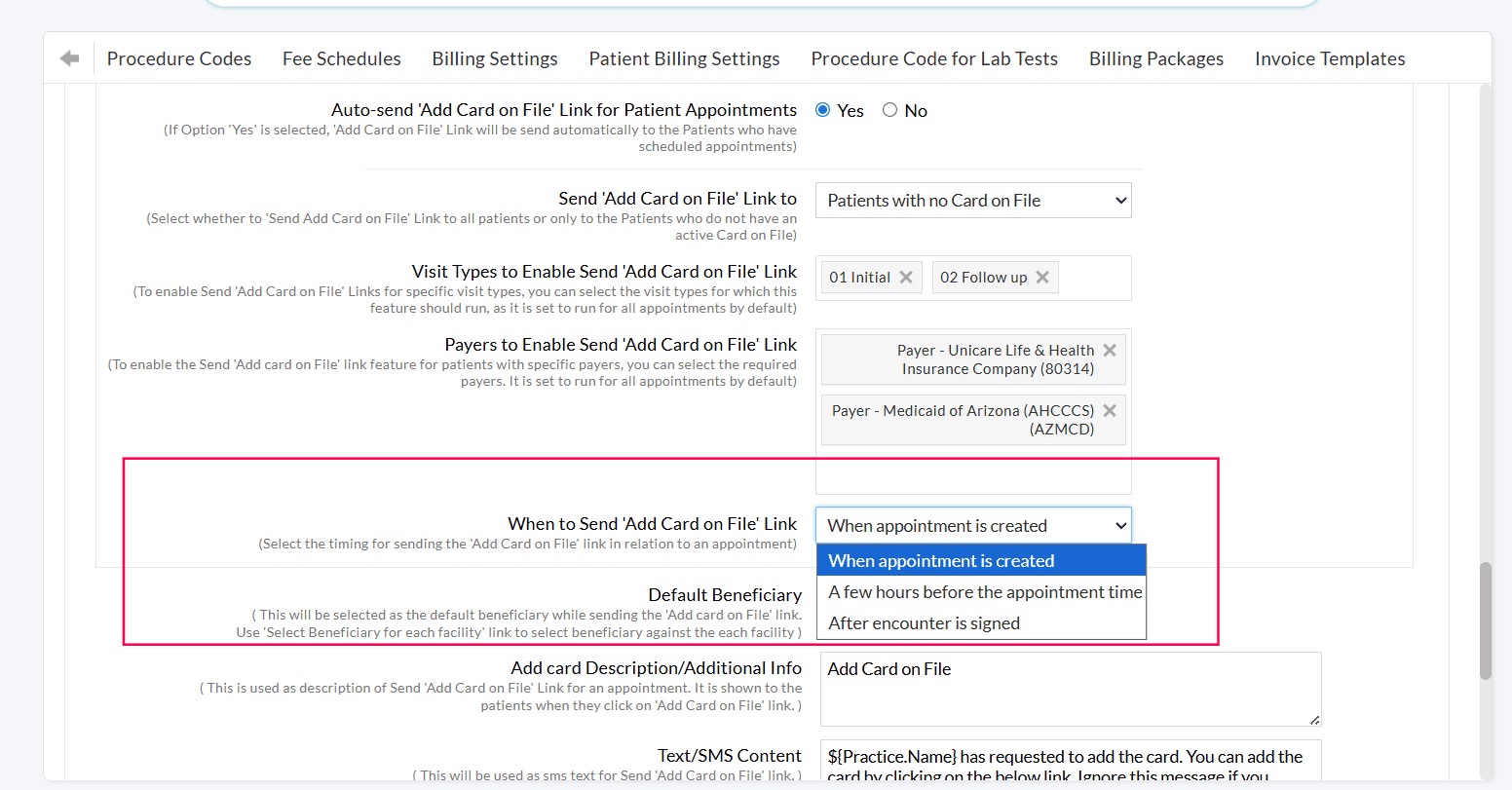 When to Send Add Card on File Link When to Send Add Card on File Link