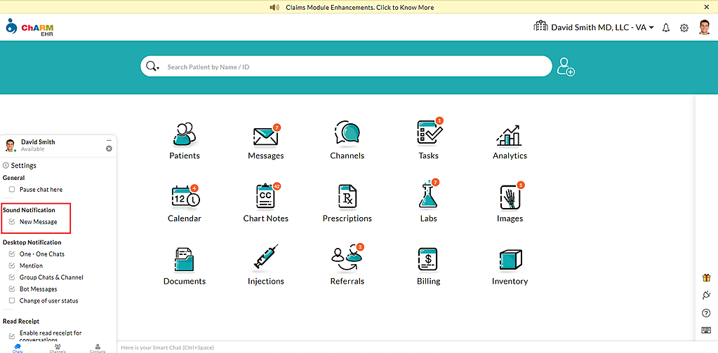 Sound Notification Settings Sound Notification Settings