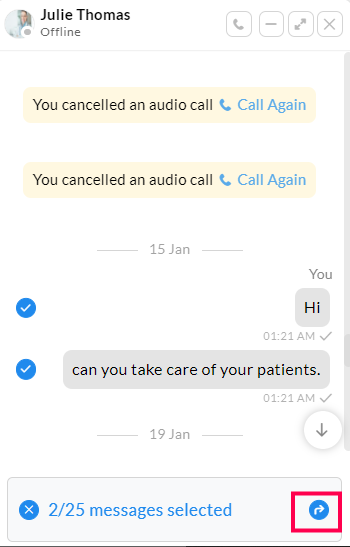 Forward Message Forward Message