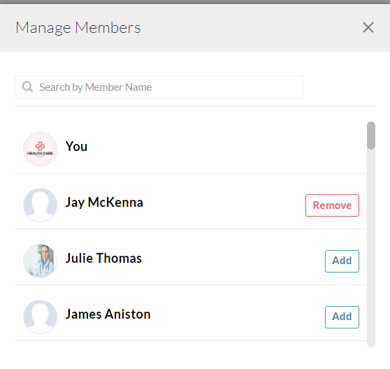 Manage Members Manage Members