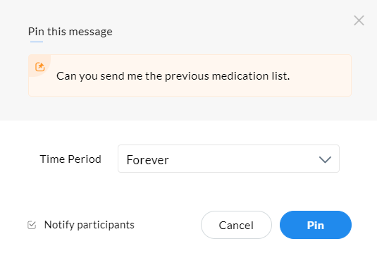 Pin Message Pin Message