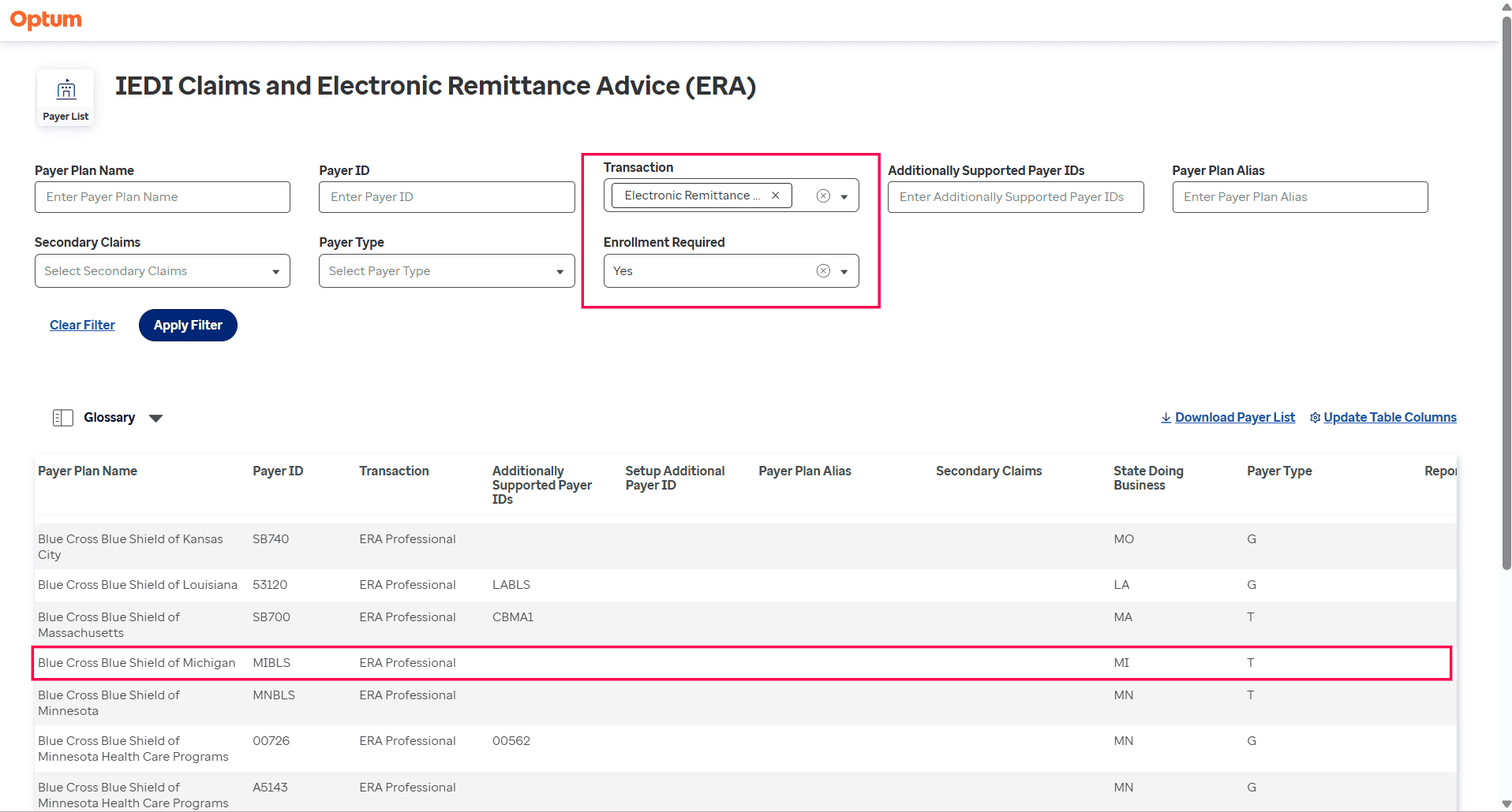 Electronic Claim Submission (LOB - Professional)