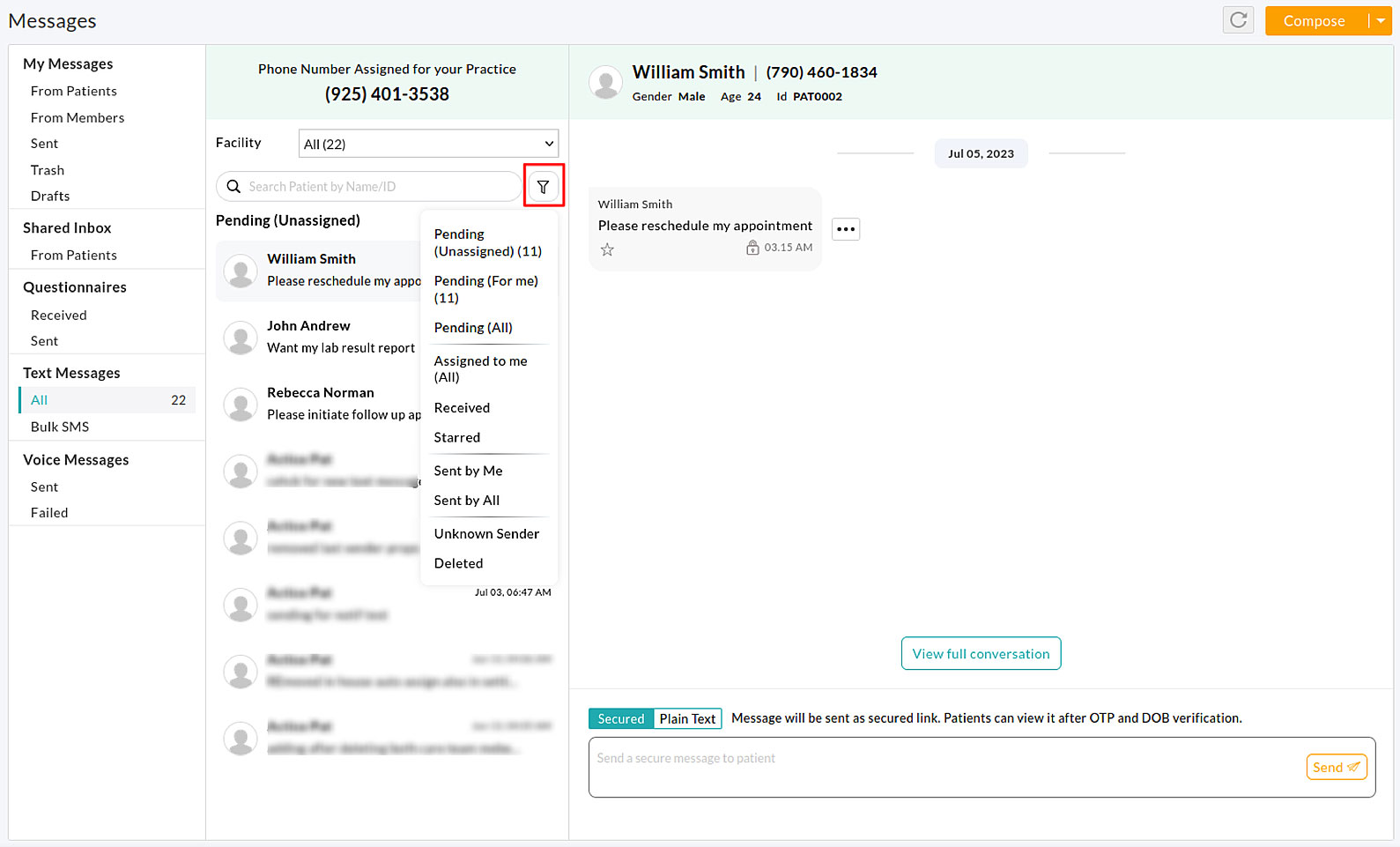 Receive Text Messages Receive Text Messages
