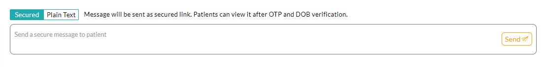 Secured Text Message Secured Text Message