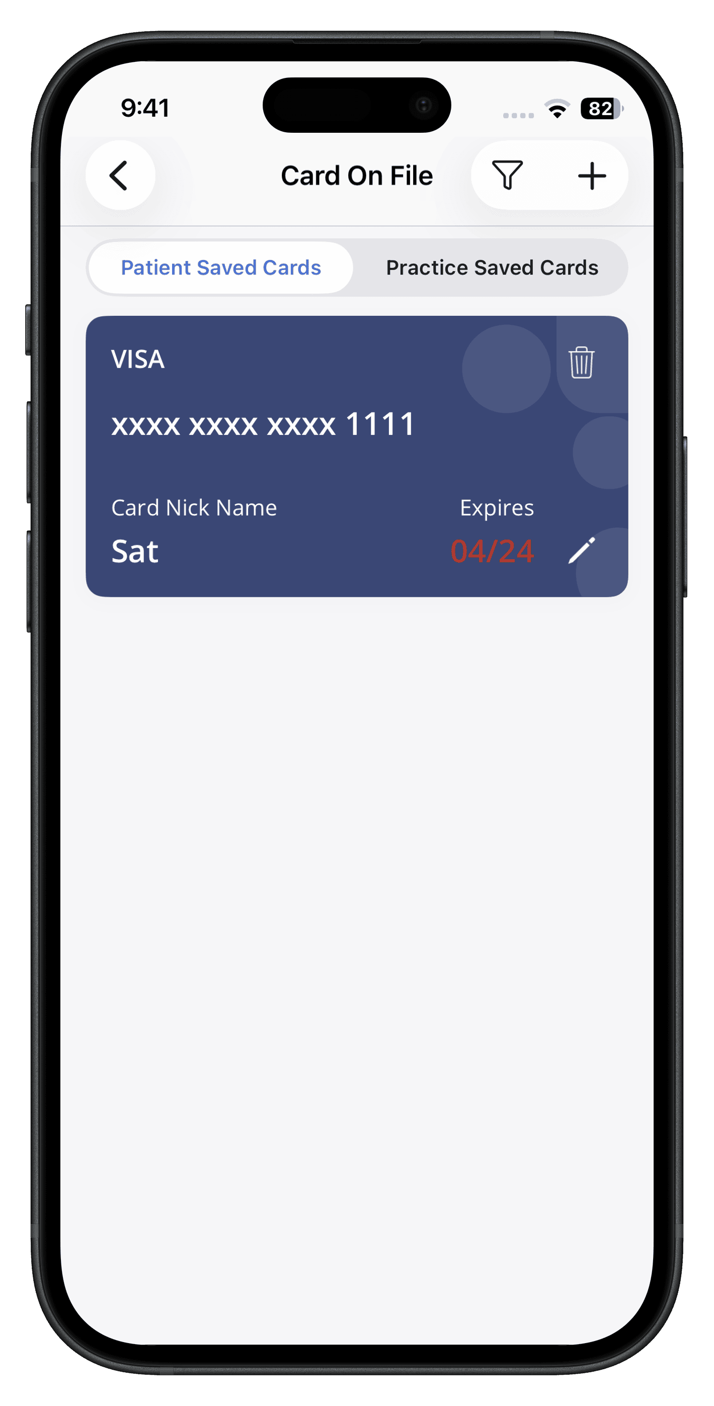 Card on File