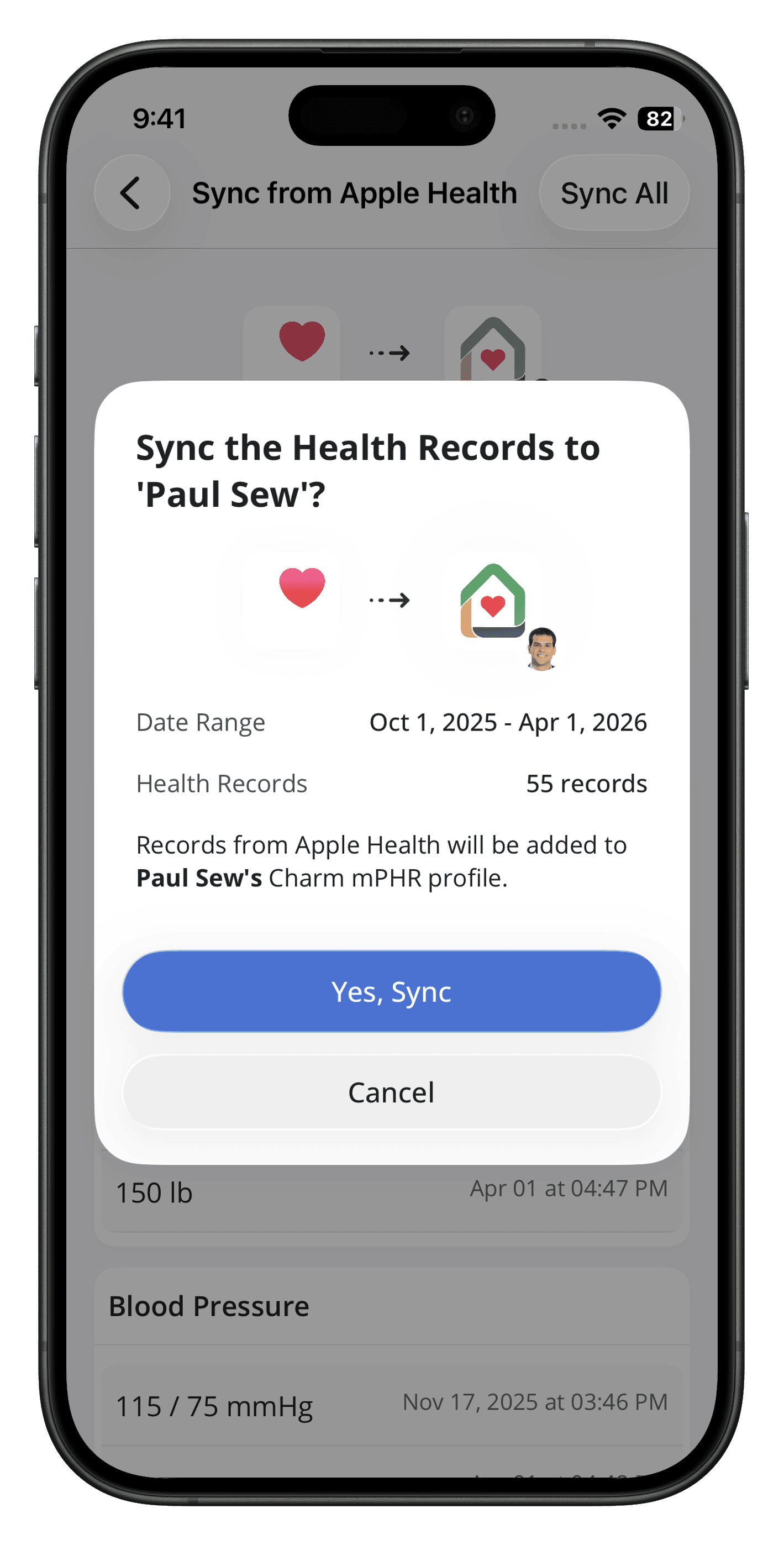Confirm Sync