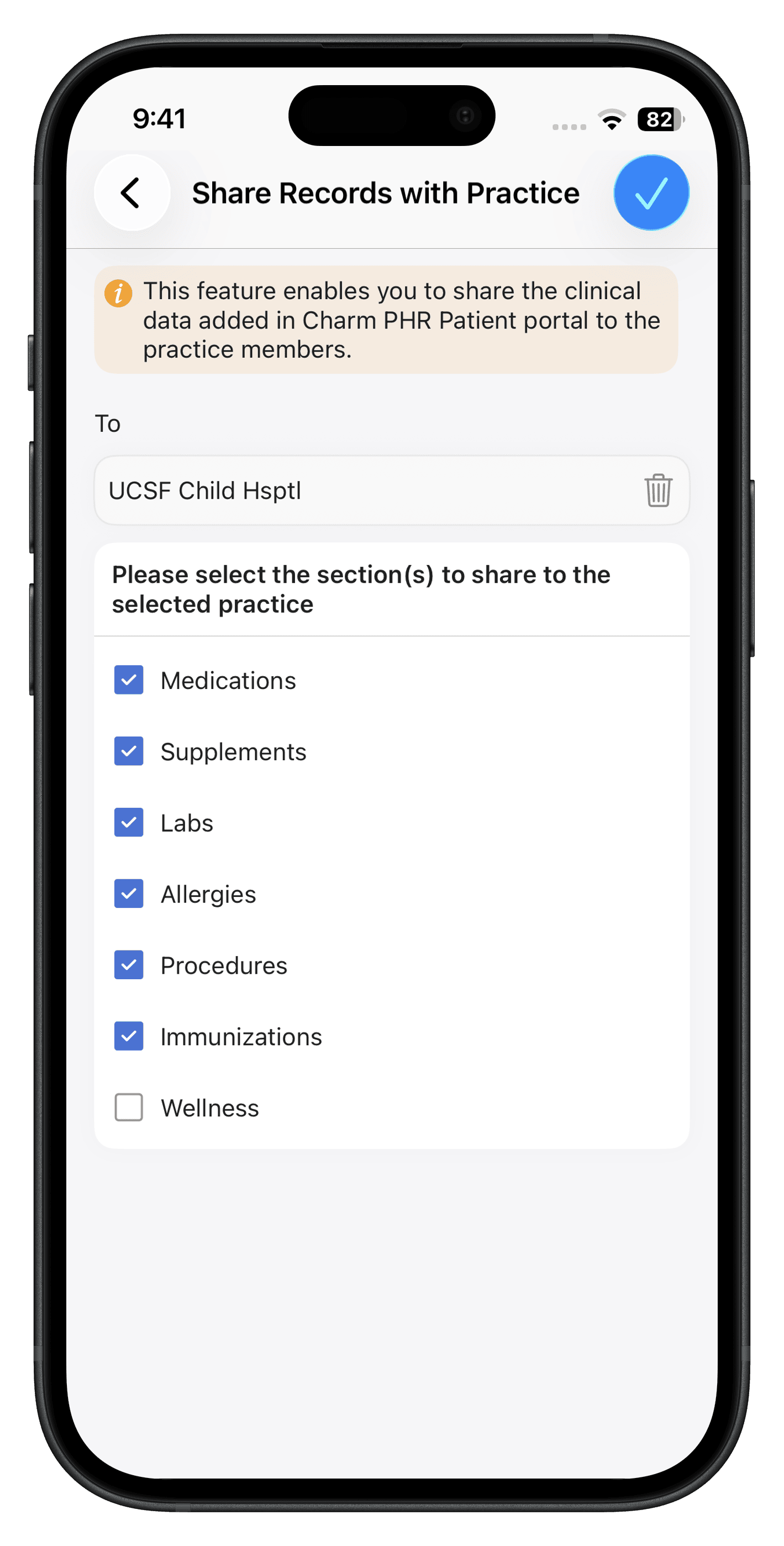 Share Sections