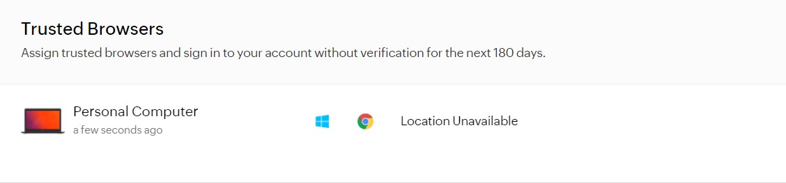 Manage Trusted Browser